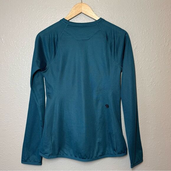 Mountain Hardwear Women’s AirMesh Long-Sleeve Crew Shirt Caspian Ski Hike Sz XS - Picture 2 of 12